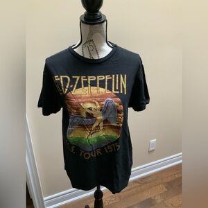 LED ZEPPELIN Graphic Black Band T Unisex T-Shirt Adult 100% Cotton Size Large
